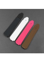 Women Silicone Strap 15mm x 21mm For Hublot Watch Strap Rubber Strap Waterproof Sport Watch Accessories