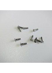 Set of H slotted head stainless steel watch back case screws assorted sizes W4023