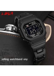 Plastic Watches For Casio DW-6900/DW9600/DW5600/GW-M5610 Men's Watch Strap High Quality Plastic Bracelet 16mm Man Wristband