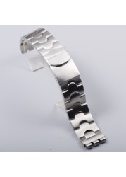 Classic 17*19mm 20*22mm Solid Stainless Watchband For Swatch Watch Bnad Strap Men Women Wristband Stock Silver Logo