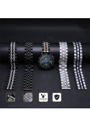 20/22mm watch band for samsung galxay watch 4 strap 40mm 44mm 3 45mm stainless steel bracelets Galaxy watch 4 classic 46mm 45mm
