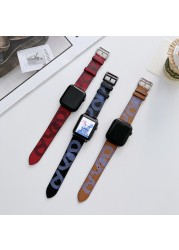 Leather Strap for Apple Watch Band 7 45mm 41mm Smart Watch Bracelet Wristband for iWatch 6 5 4 3 SE 44mm 42mm 40mm 38mm Korea