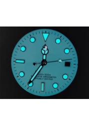 28.5mm luminous blue watch dial with R logo for 2824/2836 . movement