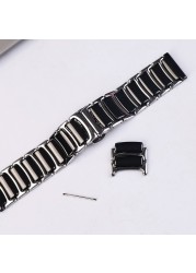 20mm Ceramic Band For Samsung Active1/2 Galaxy Watch 4 44mm 40mm Strap Bracelet Samsung Galaxy Watch 4 Classic 46mm 42mm