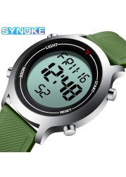 Men Alloy Watch New Digital Watch Erkek Kol Saati Waterproof Silicone Wrist Watch Dropship