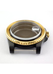 40mm NH35 NH36 case, watch accessories, add ceramic bezelfit for nh35 nh36, miyota 8215 8205 movement NO.26