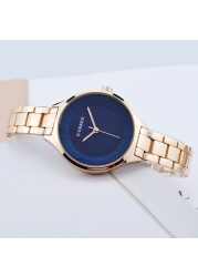 CURREN Fashion Creative Design Ladies Quartz Watch Woman Luxury Stainless Steel Women Watches Casual Female Clock