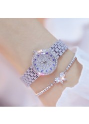 Women Watches 2022 Fashion Creative Famous Brand Small Diamond Gold Wrist Watch Female Wristwatch Bayan Kol Satti 2021