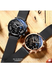 Men's Watches Top Brand Luxury Fashion Quartz Watch Men Military Chronograph Sports Wristwatches 24 Hours Clock Relogio Masculino