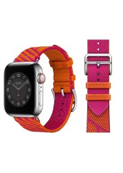 Nylon Strap for Apple Watch Band 44mm 45mm iWatch 38mm 42mm 44mm Jump One Round Bracelet for Apple Watch 7 6 5 4 3 SE