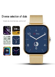 New Smart Watch Women Men 1.69" Color Screen Full Touch Fitness Tracker Bluetooth Call Smart Watch Ladies Smartwatch Women