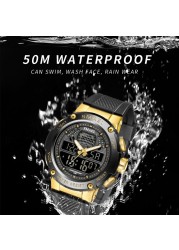 Sport Watch Men 50M Waterproof Wristwatches Mens Digital Watch Auto Stopwatch Date relogio masculino 8032 men watches