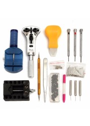 144pcs watch repair tools watch holder opener remover spring bar pry screwdriver watch tool kit watchmaker tools part