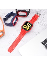 Sport Strap for Apple Watch Band 7 41mm 45mm Series Se 6 5 4 3 44mm 42mm Transparent Silicone Strap Bracelet for iWatch 38mm 40mm