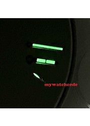 Blue green bezel luminous hands Fit ETA 6497 6498 ST3600 ST3620 movement watch