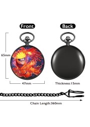 هدية مخصصة إعطاء الرجال ساعة جيب كوارتز مع سلسلة سميكة شخصية الساعات اليابان الرسوم المتحركة شخصية نمط الصبي الحاضر