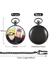 Customized Boy's Quartz Pocket Watch With Thick Chain Animation Personality Exquisite Pattern Men Watches Birthday Gift For Brother