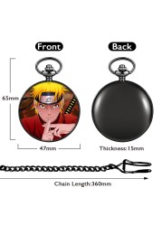 Men's Quartz Pocket Watch Accept Custom Cartoon Character Patterns With Thick Chain Valentine's Day Gift For Boyfriend Husband