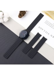 20mm Watch Strap For Samsung Galxy Watch 4 / Classic 44mm 40mm 46mm Original Silicone Wristband Bracelet Galaxy Watch 4 Strap