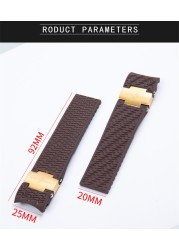 Top quality 22mm for Diver and Marine waterproof silicone rubber watchband watch band strap fit for Ulysse Nardin strap tools