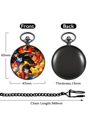 2022 New Custom Boyfriend Pocket Watch With Thick Chain Cool Style Animation Characters Men Advanced Sense Quartz Watches