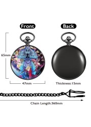 New Cartoon Character Face Style Men Pocket Watch With Thick Chain Childhood Nostalgia Accept Customized For Boyfriend Husband