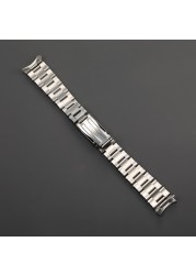 20mm 316L Stainless Steel Oyster Rivet Bracelet Compatible for Rolex Seiko
