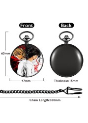 Customized childhood animation personality theme fashion styles men women quartz pocket watches with thick chain unisex watches