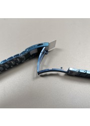 Genuine GMW-B5000 Blue Camouflage Titanium Watch Band With Tools and Screws