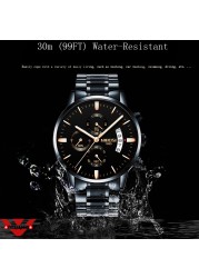 NIBOSI Fashion Watches Mens Top Brand Luxury Watches Rose Gold Waterproof Relogio Masculino Stainless Steel Quartz Wristwatch