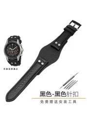 For Fit Fossil FS5088 FS4656 BQ1718 FS4616 4617 JR1401 1437 FTW1163 Watch Band Leather Strap 22 24mm With Strap Tray