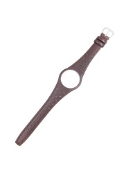 CARLYWET Red Blue Brown Black Khaki Genuine Calf Leather Watch Band Strap with Silver Steel Buckle for Omega Dynamic