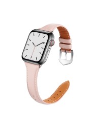 Fashion Leather Strap for Apple Watch Series 6, 5, 4, 3, 2, 1 SE, Buckle, 38, 40, 42, 44mm, Straps, Accessories