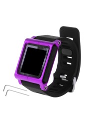 Smart Aluminum Metal Watch Band Wrist Kit Cover Case for Apple iPod Nano 6 6th A06 21 Dropshipping