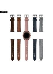 URVOI 22/20mm Band for Galaxy Watch 4 3 Active 41/45mm Genuine Leather Strap for Huawei Watch GT 2 Quick Release Pin Replacement