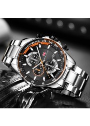 Fashion Men's Watches 2022 Quartz Watch Chronograph Sport Watch Luxury Brand Waterproof Calendar Business Big Small Focus Male