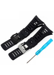 High Quality Black Rubber Strap Special For SUUNTO Ambit Series 1/2/3 Silicone Strap Men Watch Accessories Bracelet