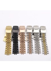 CARLYWET Wholesale 19 20 22mm Hollow Curved End Solid Screw Links Replacement Jubilee Bracelet Watch Band Strap for Dayjust