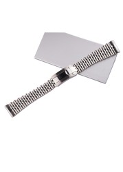 Carlewit 20 22mm Silver Stainless Steel Replacement Wrist Watchband Jubilee Bracelet With Oyster Clasp For Seiko Tudor Omega