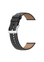 Watchband suitable for Huawei watch GT3 band for Samsung watch4 prime leather strap leather strap 20/22mm high-end business str