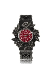 New high-end ladies vintage embossed bracelet watch, creative personality flower quartz watch luxury fashion jewelry wholesale