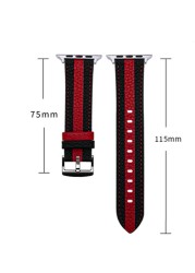 Genuine leather strap for apple watch band 45mm/41mm 44mm/40mm 42mm 38mm 45 41mm bracelet watchband iwatch series 5 4 3 se 6 7