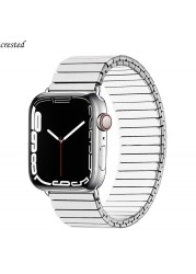 strap for apple watch band 44mm 40mm 42mm 38mm elastic metal smart watch strap band accessories for apple watch se 4 5 6 se 7