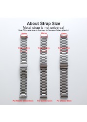 Business Metal Strap For Samsung Galaxy Watch 4 Classic 46mm 42mm 44mm 40mm Stainless Steel No Gaps Band Bracelet For Man Woman