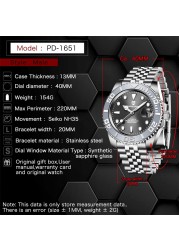 PAGANI New Design Men Mechanical Wristwatches Sport Waterproof Watch for Men Sapphire Glass Automatic Watch Relogio Masculino