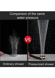 High Pressure Upgrade Shower Head 3 Modes Handheld Adjustable Water Saving Shower Pressure Spray Nozzle Bathroom Supplies