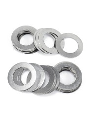 0.1 0.2 0.3 0.5mm Ultra-thin Flat Washer 304 Stainless Steel Adjust Flat Gasket of Thick Ultra-thin Chip Din988 M2~M40 10pcs