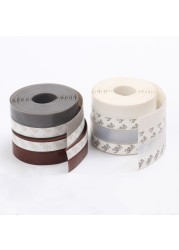 5M Self Adhesive Silicone Sealing Tape Door and Window Seal Sound Insulation Strip Door Bottom Windshield Weather Handwriting Tape