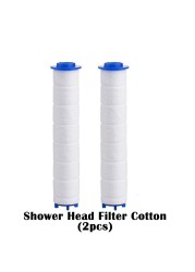 8pcs head shower filter cotton set used for cleaning and filtering shower head