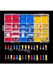 Electrical Wire Terminals Set Kits Insulated Crimp Spade Ring Assorted Electrical Wire Terminals Wire Connectors